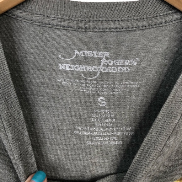 Mister Rogers Neighborhood Bleached Out Tee Shirt - Picture 3 of 6